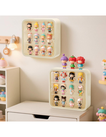 Caja de Exhibición AVLA para Figuras 3 Niveles 30x30 cm