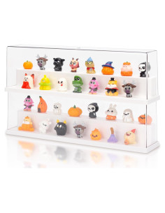 Estuche de exhibición acrílico JOYMOMO 2 piezas 36.5x21x8 cm