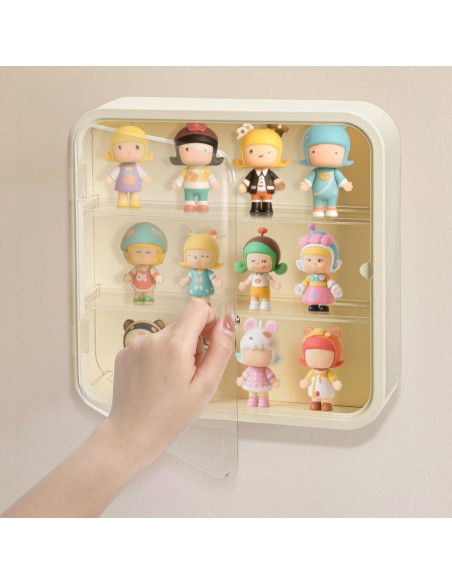 Caja de Exhibición AVLA para Figuras 3 Niveles 30x30 cm