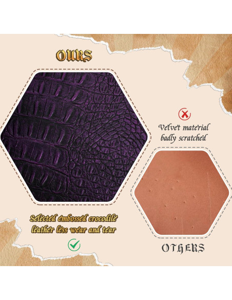 Bandeja de Dados Hexagonal Byhoo Púrpura, Plegable y Duradera