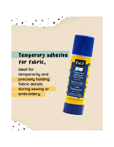 Adhesivo Temporal para Tela en Barra Odif 505 36 g - Sin Residuo