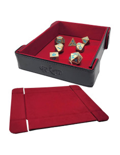 Bandeja de Dados Magnética Plegable Forged Dice Co. Roja 16.8x13.3cm