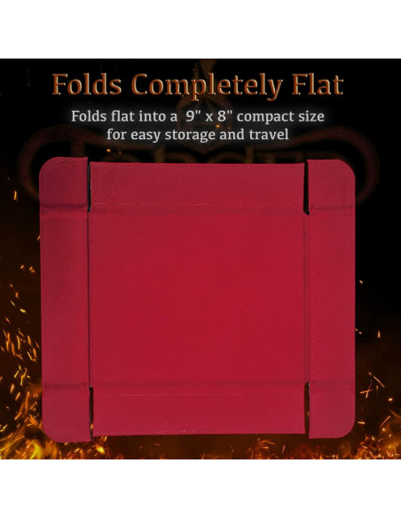 Bandeja de Dados Magnética Plegable Forged Dice Co. Roja 16.8x13.3cm