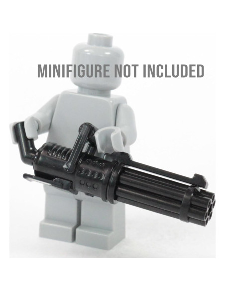 Paquete de 10 Blasters Minigun Z6 BrickTactical para Minifiguras