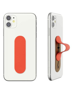 Agarre para Dedo de Teléfono Momostick Flatstick Naranja Mate