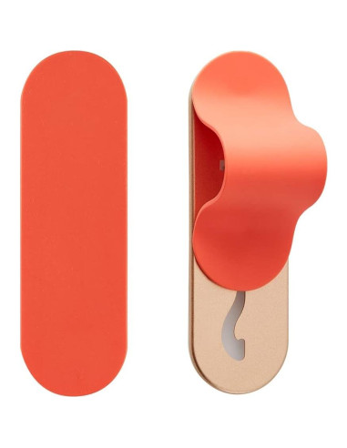Agarre para Dedo de Teléfono Momostick Flatstick Naranja Mate