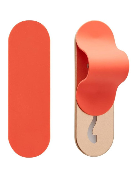 Agarre para Dedo de Teléfono Momostick Flatstick Naranja Mate