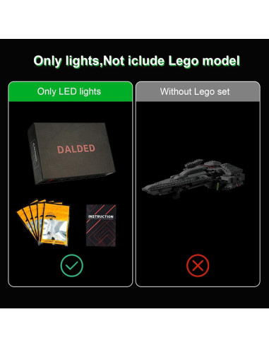 Kit de Iluminación LED DALDED para Lego Star Wars 75383