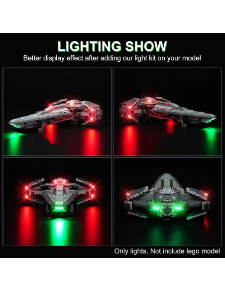 Kit de Iluminación LED DALDED para Lego Star Wars 75383