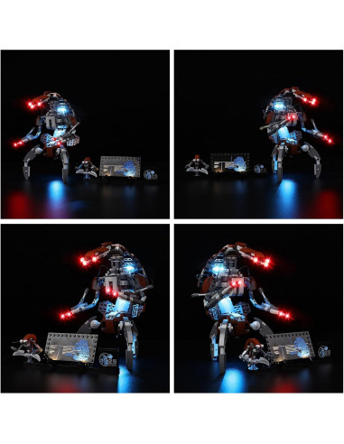 Kit de Luz LED Kyglaring para Lego 75381 Droideka - Iluminación USB
