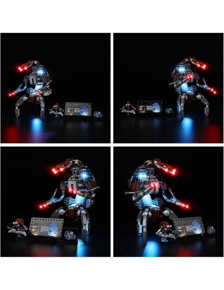 Kit de Luz LED Kyglaring para Lego 75381 Droideka - Iluminación USB