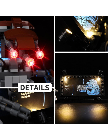 Kit de Luz LED Kyglaring para Lego 75381 Droideka - Iluminación USB