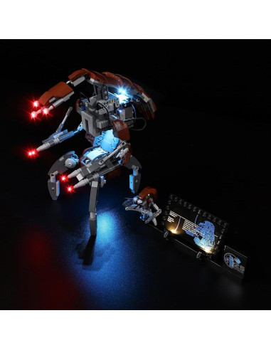 Kit de Luz LED Kyglaring para Lego 75381 Droideka - Iluminación USB