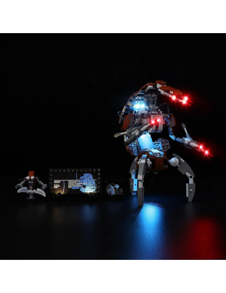 Kit de Luz LED Kyglaring para Lego 75381 Droideka - Iluminación USB