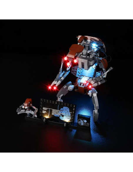Kit de Luz LED Kyglaring para Lego 75381 Droideka - Iluminación USB