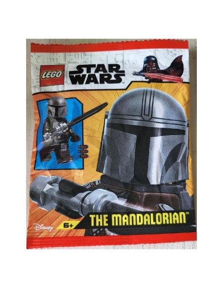 Minifigura LEGO Star Wars Mandaloriano Din Djarin con Sable Oscuro