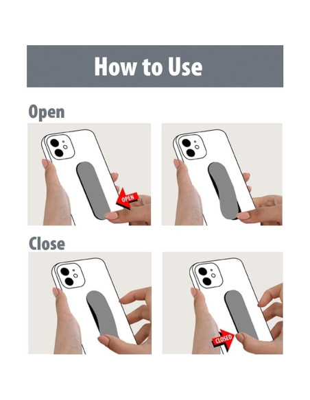 Agarre para Dedo de Teléfono Momostick Flatstick Naranja Mate