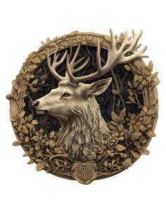 Rompecabezas de Madera 3D Ciervo KAAYEE 100 Piezas 21.6x21.1cm