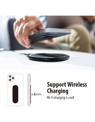 Agarre para Dedo de Teléfono Momostick Flatstick Naranja Mate