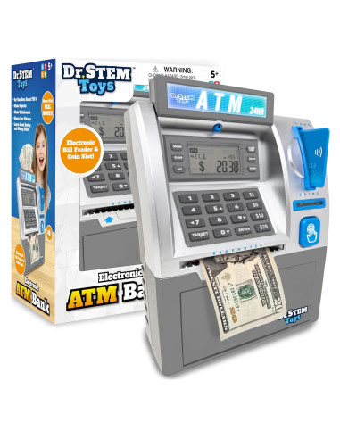 Alcancía Electrónica Dr. Juguetes STEM - Contador de Monedas y Billetes