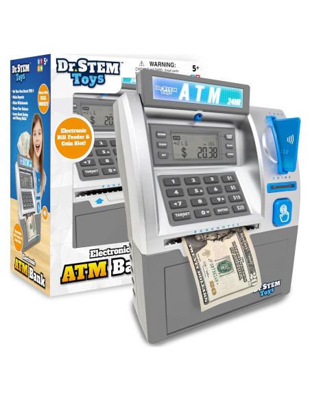 Alcancía Electrónica Dr. Juguetes STEM - Contador de Monedas y Billetes