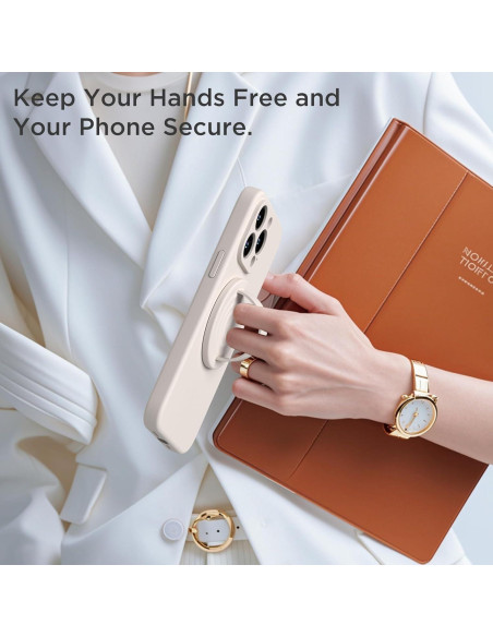 Agarradera Magnética HSAOHD para Teléfono - Silicona Piedra