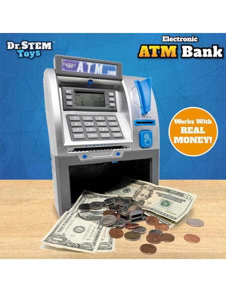Alcancía Electrónica Dr. Juguetes STEM - Contador de Monedas y Billetes