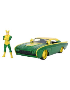 Coche Die-Cast Jada Toys Ford Thunderbird 1963 con Figura de Loki