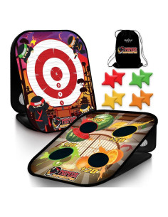 Juego de Cornhole 2-en-1 SWOOC Ninja Superstar para Niños