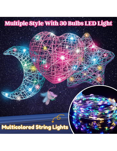 Kit de Arte en Hilo 3D Klever Kits con 30 Bombillas LED
