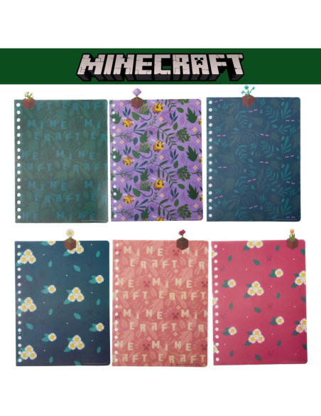 Cuaderno Espiral Minecraft 144 Páginas Rayadas 20.32x17.78 cm Cuaderno Espiral Minecraft 144 Páginas Rayadas 20.32x17.78 cm
