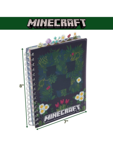 Cuaderno Espiral Minecraft 144 Páginas Rayadas 20.32x17.78 cm Cuaderno Espiral Minecraft 144 Páginas Rayadas 20.32x17.78 cm