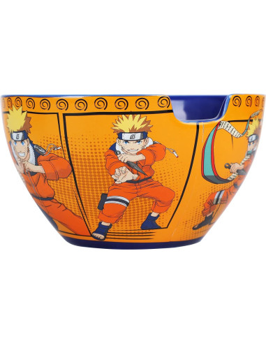 Tazón de Cerámica Bioworld Naruto con Palillos - 10 cm