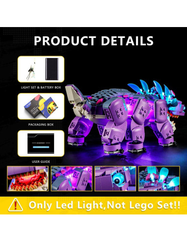 Kit de Luz BOOZUU para Lego Klombo 77077 - Iluminación LED Colorida