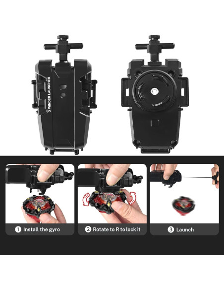 Peonza Soar Phoenix DEZAWRTY con Lanzador de Cuerda - Ataque Derecho