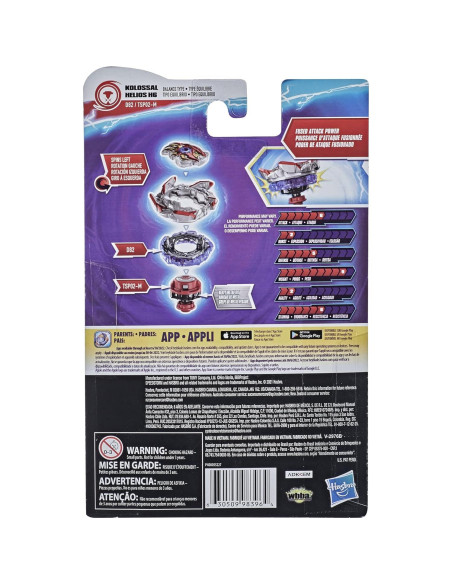 Peonza Beyblade Burst Speedstorm Kolossal Helios H6 - Lanzador