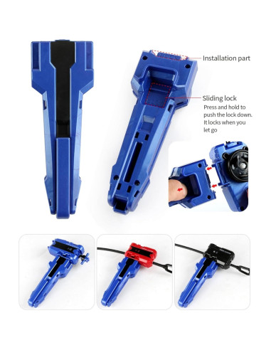 Conjunto de Tops de Batalla Gyro Burst 12 con Lanzadores y Caja