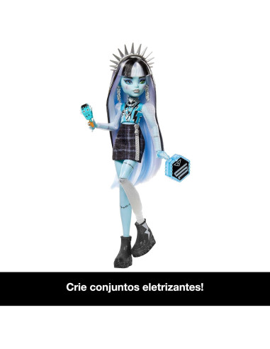Muñeca Frankie Stein Skulltimate Secrets Fearidescent con Armario
