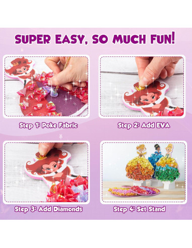 Kit de Arte Poke MyPixie para Niñas - 740 Piezas Creativas