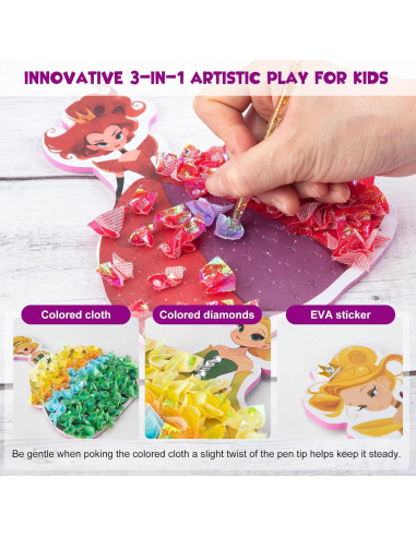 Kit de Arte Poke MyPixie para Niñas - 740 Piezas Creativas