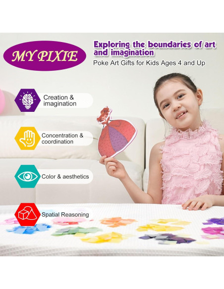 Kit de Arte Poke MyPixie para Niñas - 740 Piezas Creativas