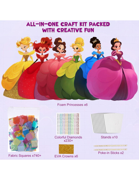 Kit de Arte Poke MyPixie para Niñas - 740 Piezas Creativas