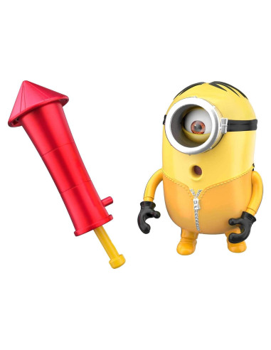 Figura Interactiva Minions Stuart 10.16 cm Mattel