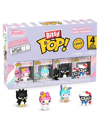 Funko Pop! Bitty Sanrio - My Melody, Pochacco, Badtz-Maru - 4 figuras