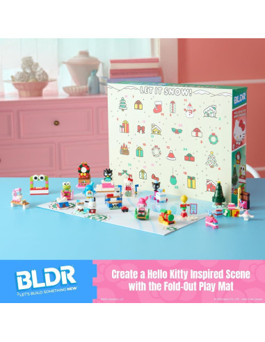 Calendario de Adviento BLDR Hello Kitty 2025 - 8 Minifiguras y 16 Regalos