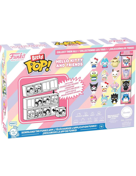 Funko Pop! Bitty Sanrio - My Melody, Pochacco, Badtz-Maru - 4 figuras