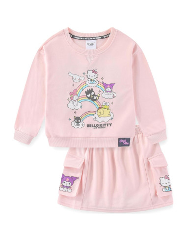 Conjunto Sudadera y Falda Skort Hello Kitty Niñas Grandes