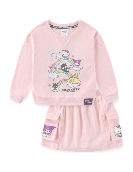 Conjunto Sudadera y Falda Skort Hello Kitty Niñas Grandes
