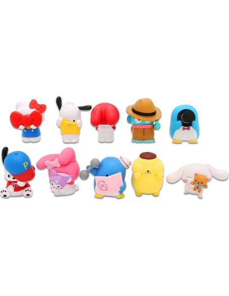 Conjunto de Figuras Coleccionables Sanrio - 3 Bolsas Sorpresa