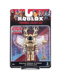 Figura de Acción Roblox Simoon68 Dios Dorado 8.89 cm Jazwares 2